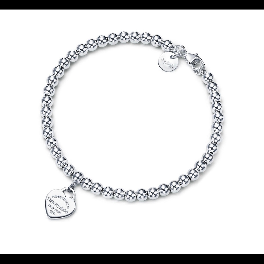 Return To Tiffany Heart Tag Bead Bracelet